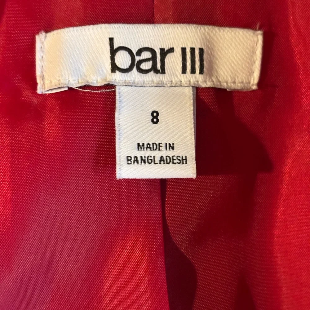 Bar III Gray and Red Plaid Blazer - Picture 4 of 4